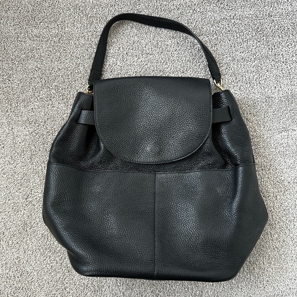 Retired Cuyana Backpack and Shoulder Bag in Black Pebbled Leather - Picture 1 of 13